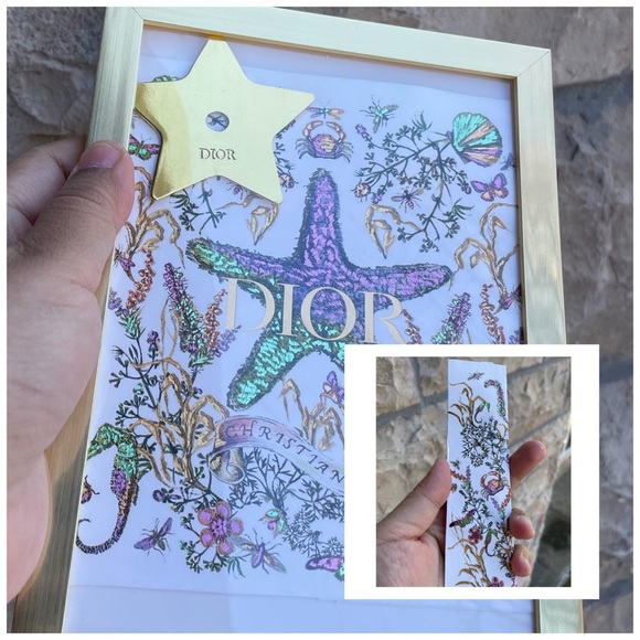 Beautiful framed authentic Dior paper gift bag, star charm & handmade bo… - Picture 2 of 15